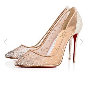 Christian Louboutin Follies Strass 100 MM Size 36